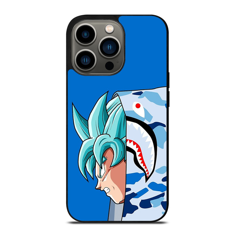 SON GOKU BAPE DRAGON BALL SAIYAN BLUE iPhone 13 Pro Case Cover