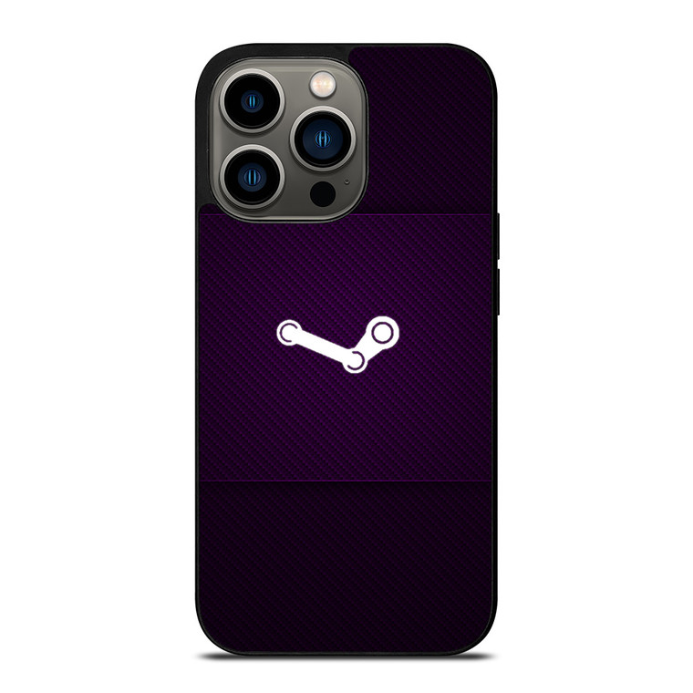 STEAM GAME PURPLE ICON iPhone 13 Pro Case Cover