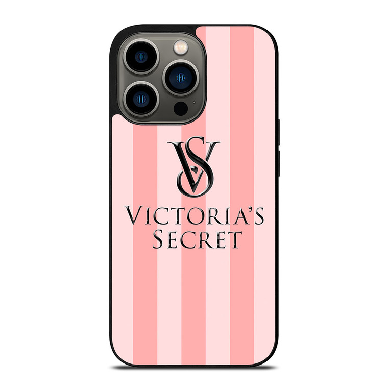 VICTORIA'S SECRET PINK STRIPES iPhone 13 Pro Case Cover