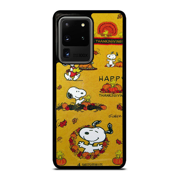 SNOOPY THE PEANUTS THANKSGIVING Samsung Galaxy S20 Ultra Case Cover