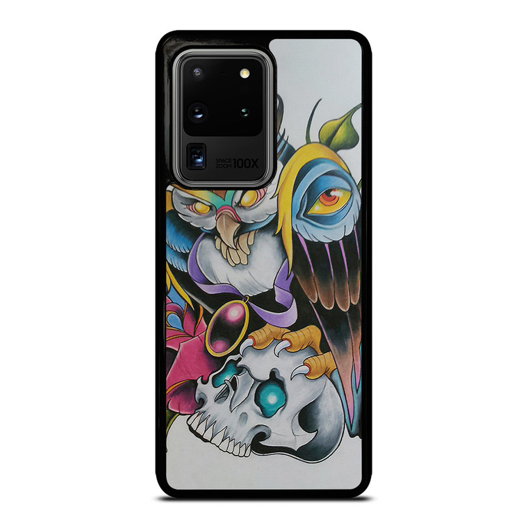 SUGAR SCHOOL OWL TATTOO Samsung Galaxy S20 Ultra Case Cover