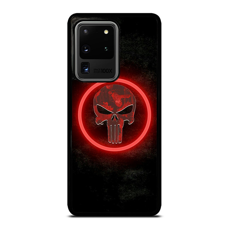 THE PUNISHER SKULL RED GLOW Samsung Galaxy S20 Ultra Case Cover