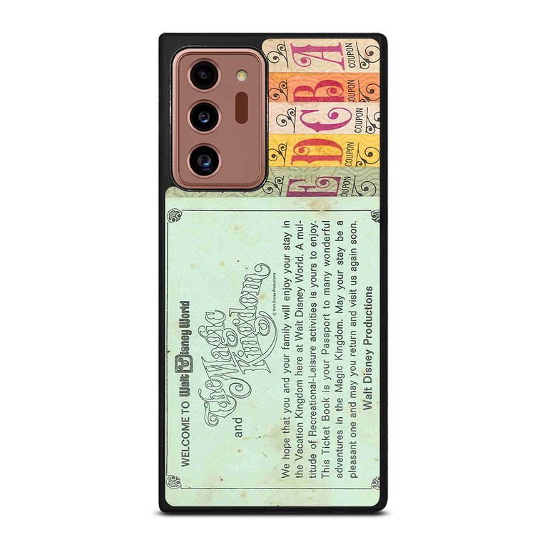 WORLD DISNEY TICKET BOOK Samsung Galaxy Note 20 Ultra Case Cover