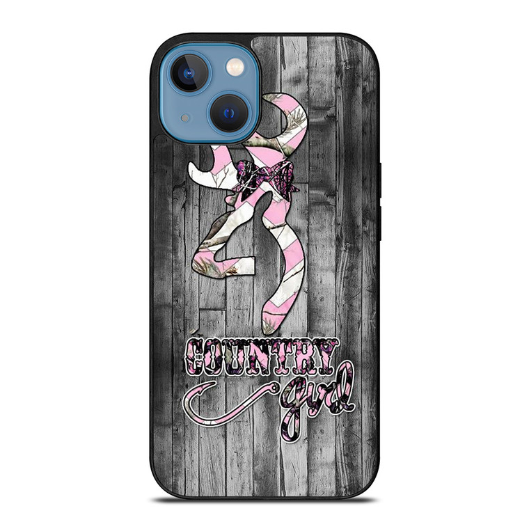 CAMO BROWNING PINK GIRL iPhone 13 Case Cover