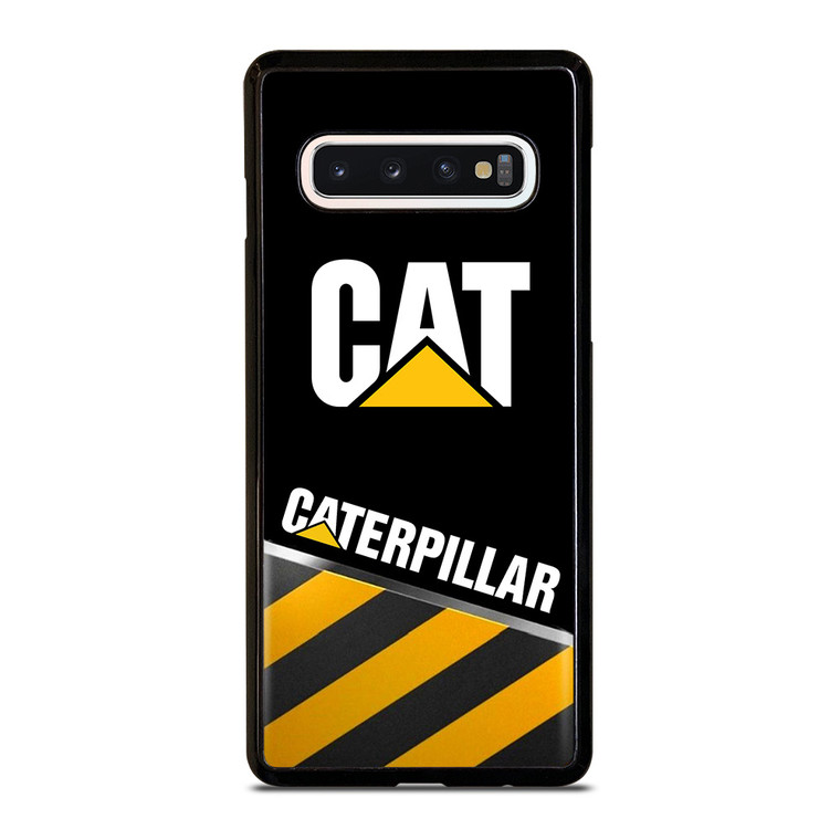 CAT CATERPILLAR STRIPE LOGO Samsung Galaxy S10 Case Cover