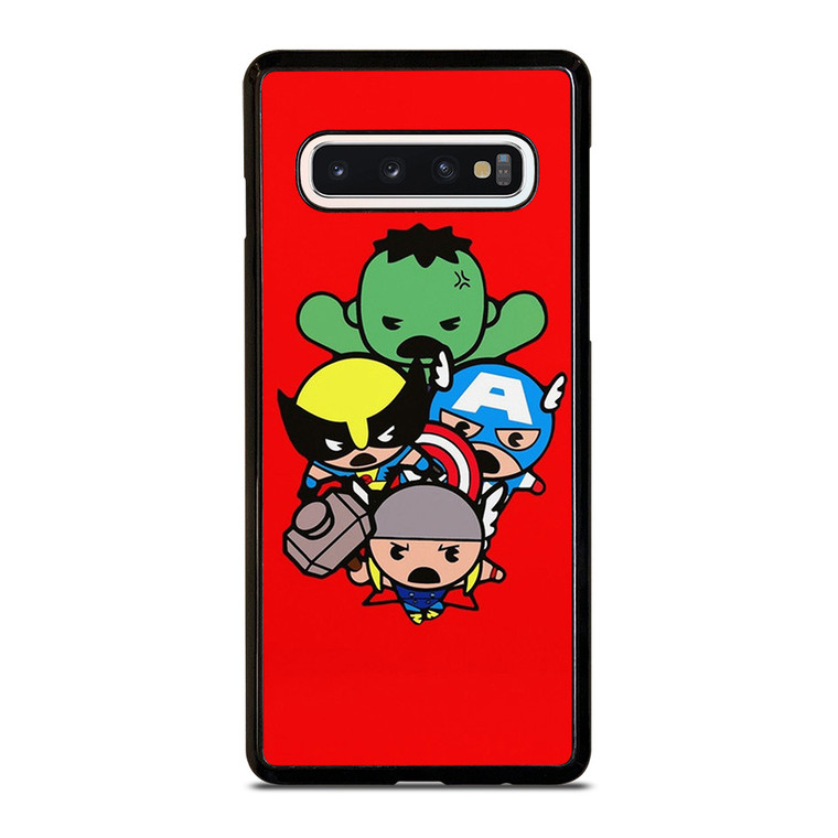 KAWAII CAPTAIN AMERICA HULK THOR WOLVERINE Marvel Avengers Samsung Galaxy S10 Case Cover