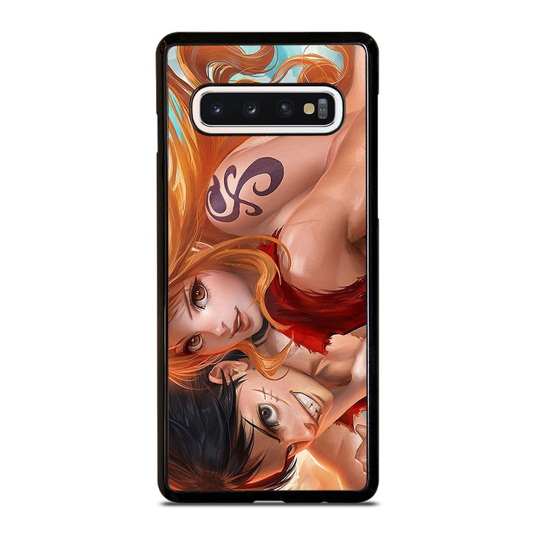 NAMI AND LUFFY ONE PIECE ROMANCE Samsung Galaxy S10 Case Cover