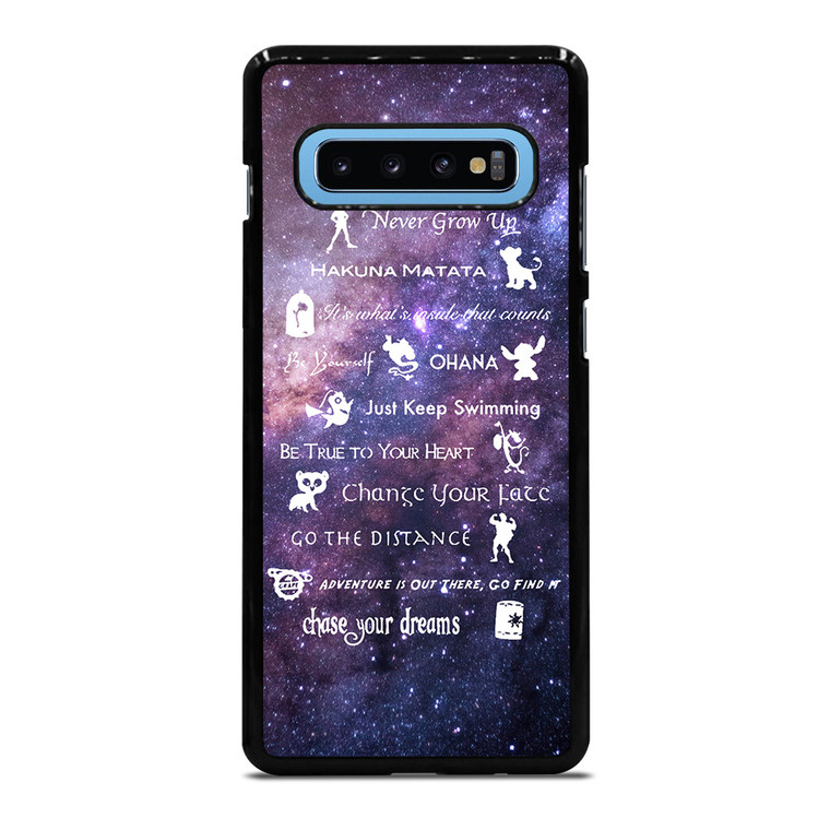 DISNEY LESSONS LEARNED MASH UP NEBULA Samsung Galaxy S10 Plus Case Cover