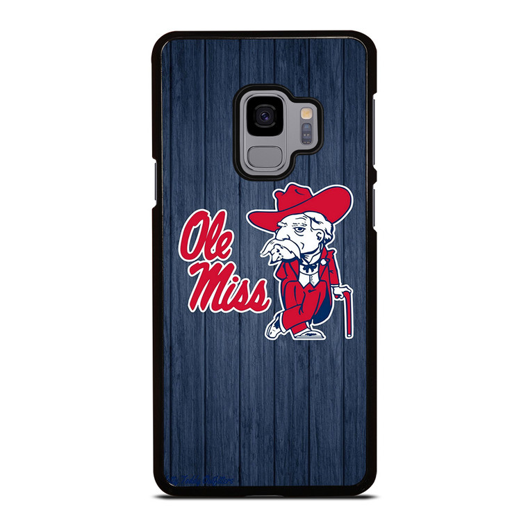OLE MISS WOODEN LOGO Samsung Galaxy S9 Case Cover