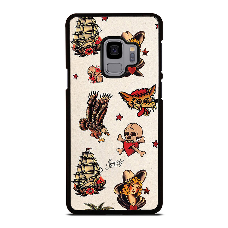 SAILOR JERRY TATTOO PATTERNS Samsung Galaxy S9 Case Cover