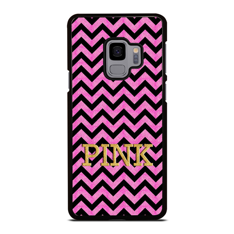 VICTORIA'S SECRET PINK CHEVRON Samsung Galaxy S9 Case Cover