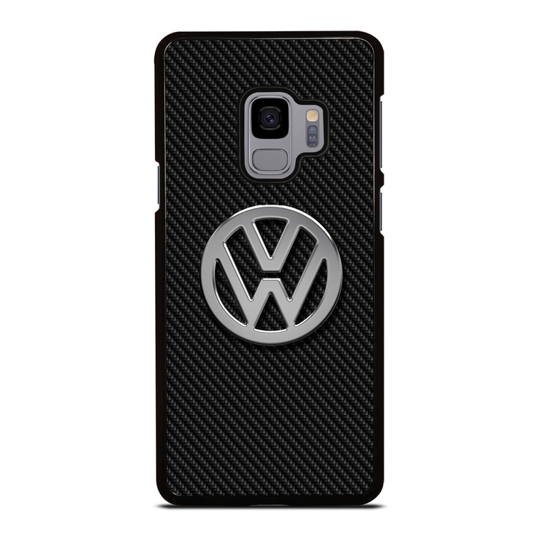 VW VOLKSWAGEN METAL CARBON LOGO Samsung Galaxy S9 Case Cover