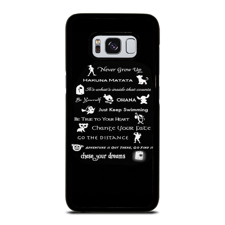 DISNEY LESSONS BLACK Samsung Galaxy S8 Case Cover