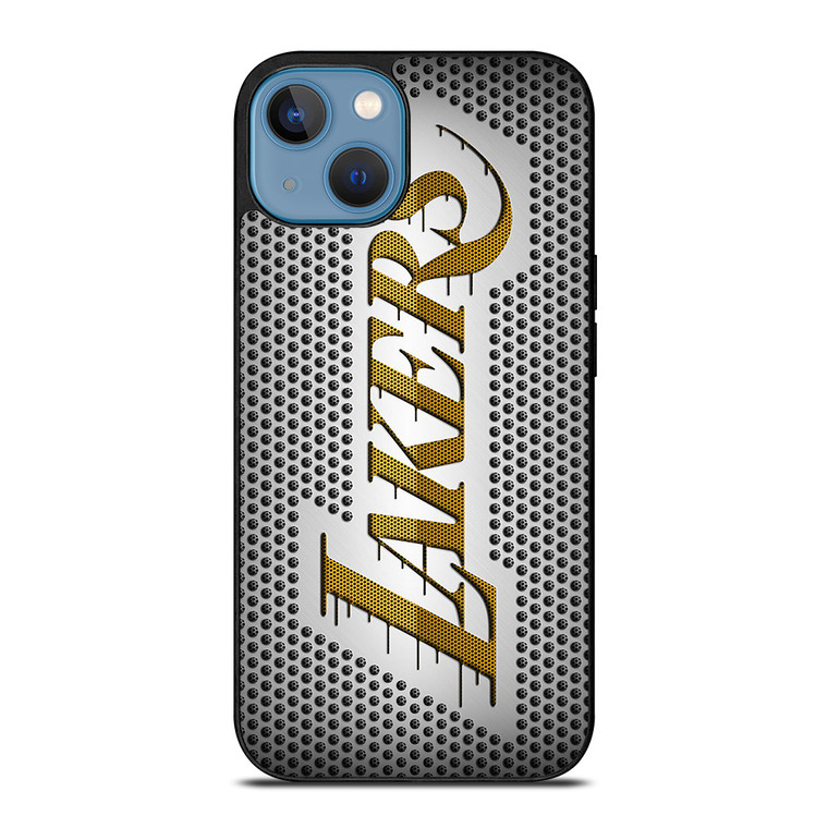 LOS ANGELES LAKERS METAL LOGO iPhone 13 Case Cover