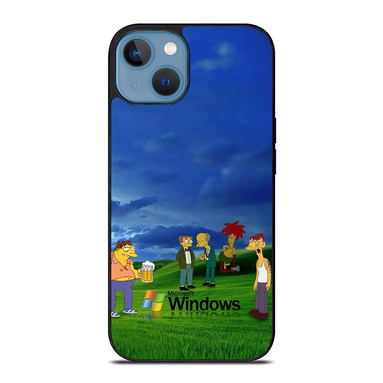 MICROSOFT WINDOWS THE SIMPSONS iPhone 13 Case Cover