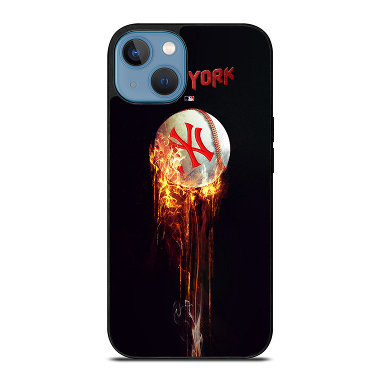 NEW YORK YANKEES FIRE BALL iPhone 13 Case Cover