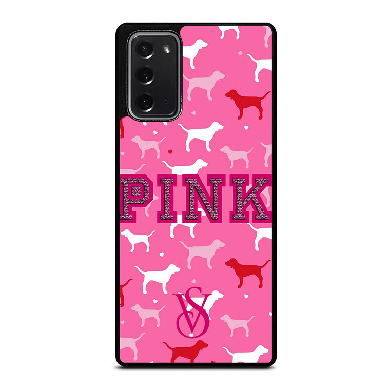 PINK DOG VICTORIA'S SECRET Samsung Galaxy Note 20 Case Cover