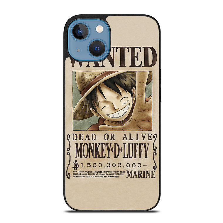 ONE PIECE MONKEY D LUFFY WANTED iPhone 13 Case Cover