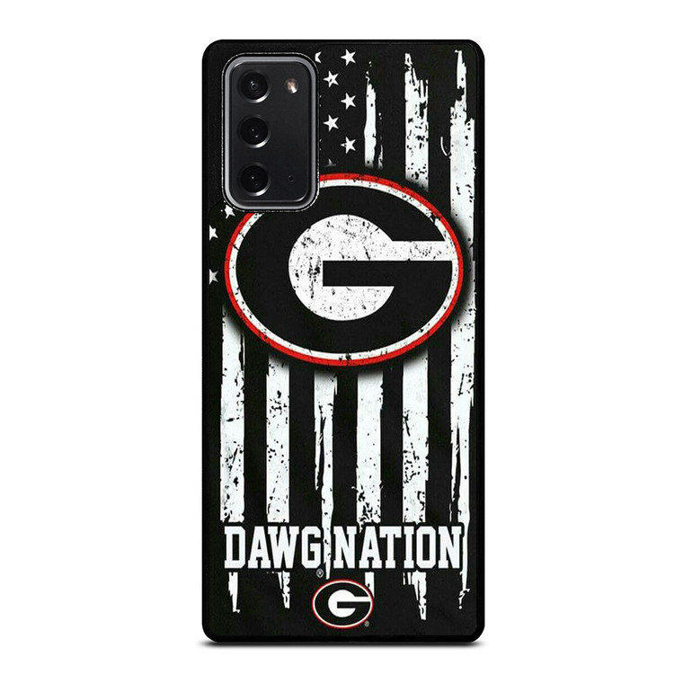 UNIVERSITY GEORGIA BULLDOGS FLAG Samsung Galaxy Note 20 Case Cover