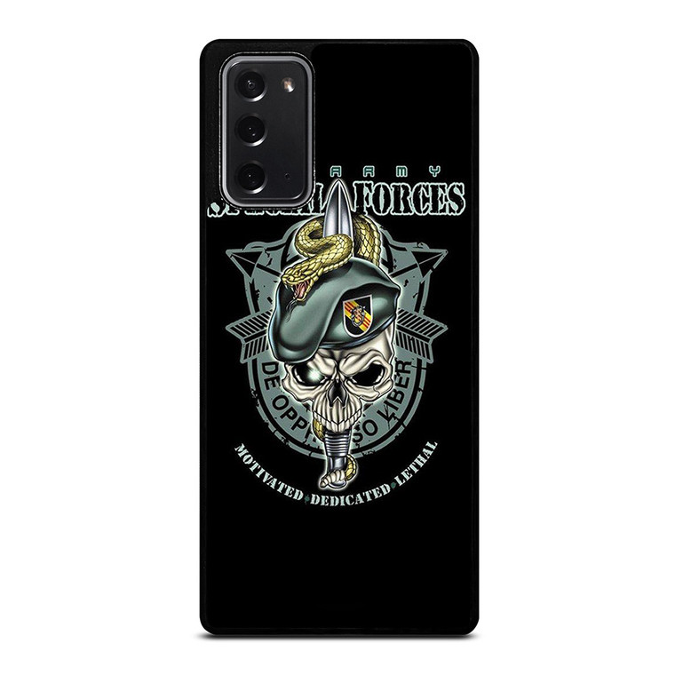 US ARMY SPECIAL FORCES LOGO SKULL Samsung Galaxy Note 20 Case Cover