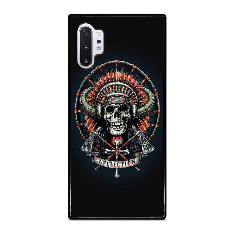AFFLICTION INDIAN SKULL Samsung Galaxy Note 10 Plus Case Cover