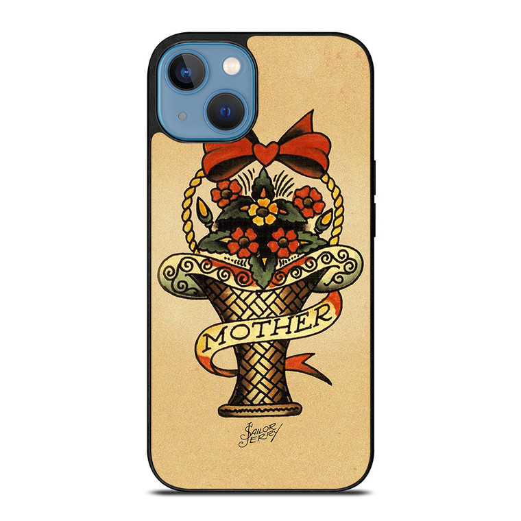 SAILOR JERRY FLOWER BOUQUET MOTHER iPhone 13 Case Cover