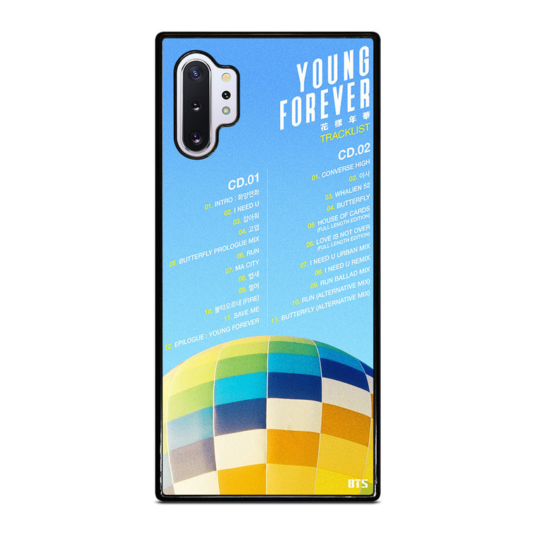 TRACKLIST BANGTAN BOYS YOUNG FOREVER Samsung Galaxy Note 10 Plus Case Cover