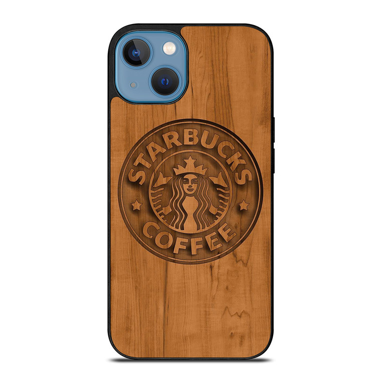 STARBUCKS COFFEE WOODEN LOGO iPhone 13 Case Cover