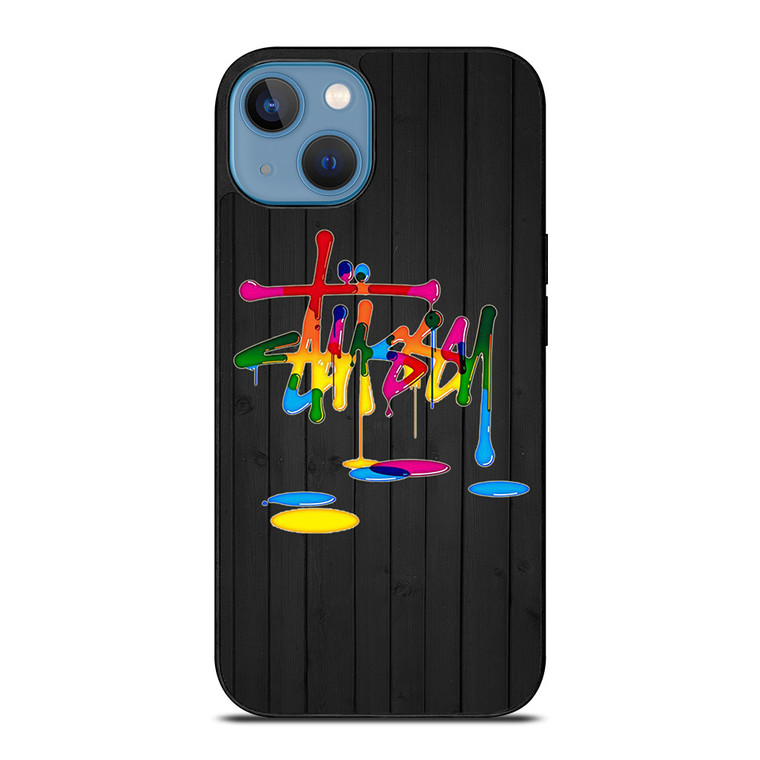 STUSSY PAINT LOGO iPhone 13 Case Cover