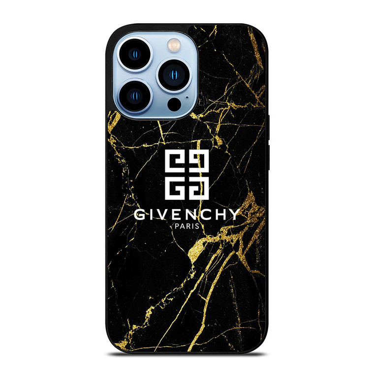 GIVENCHY PARIS GOLD MARBLE iPhone 13 Pro Max Case Cover
