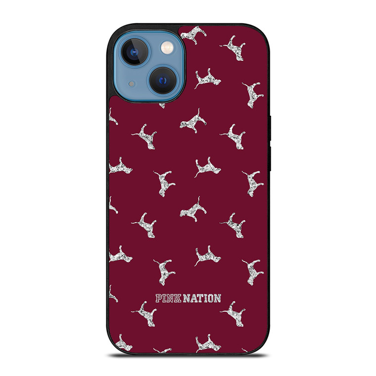 VICTORIA'S SECRET PINK NATION DOG iPhone 13 Case Cover