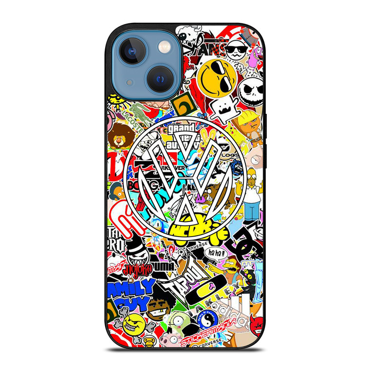 VW STICKER BOMB iPhone 13 Case Cover