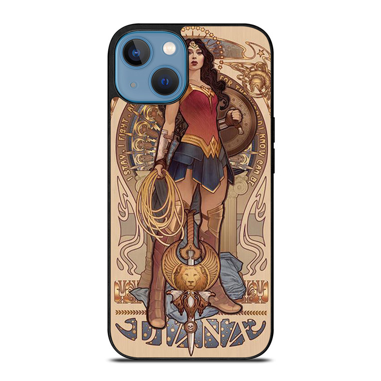 WONDER WOMAN DIANA ART iPhone 13 Case Cover