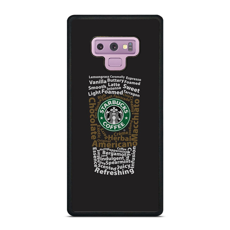 STARBUCKS COFFEE ART TYPOGRAPHY Samsung Galaxy Note 9 Case Cover