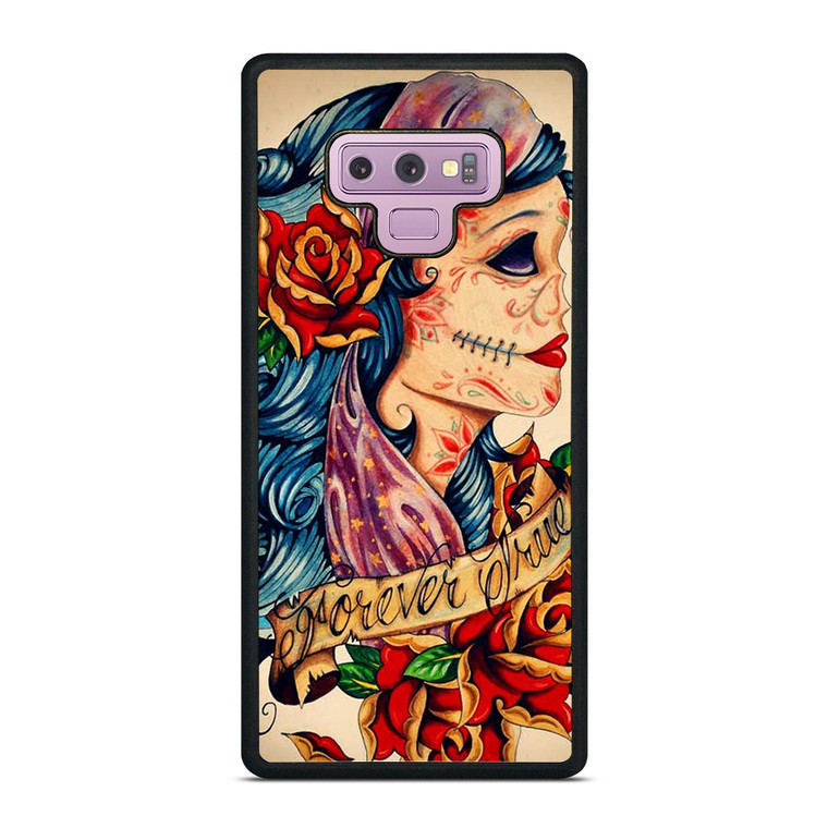 VINTAGE SUGAR SCHOOL TATTOO Samsung Galaxy Note 9 Case Cover