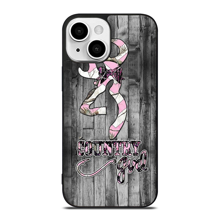 CAMO BROWNING PINK GIRL iPhone 13 Mini Case Cover