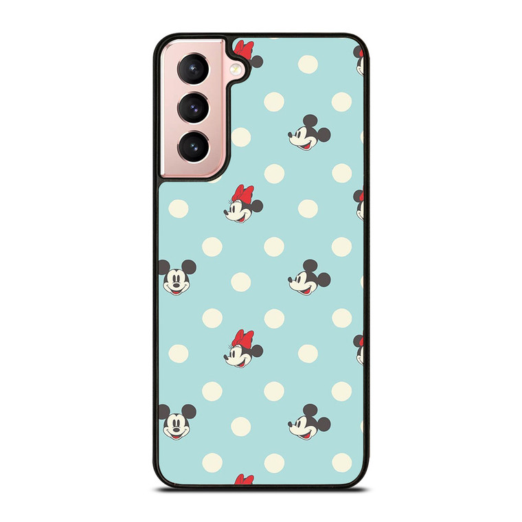 MICKEY AND MINNIE MOUSE DISNEY POLKADOTS Samsung Galaxy S21 Case Cover