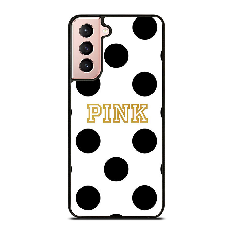 VICTORIA S SECRET PINK POLKADOTS Samsung Galaxy S21 Case Cover