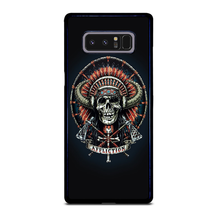 AFFLICTION INDIAN SKULL Samsung Galaxy Note 8 Case Cover