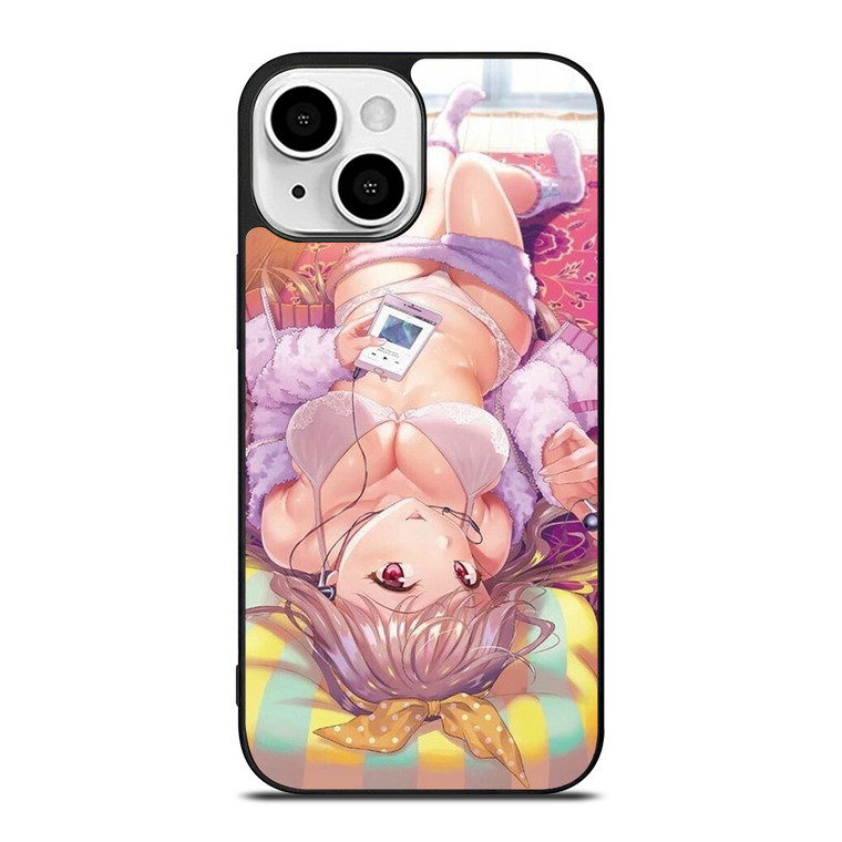 ECCHI SEXY ANIME LYING iPhone 13 Mini Case Cover