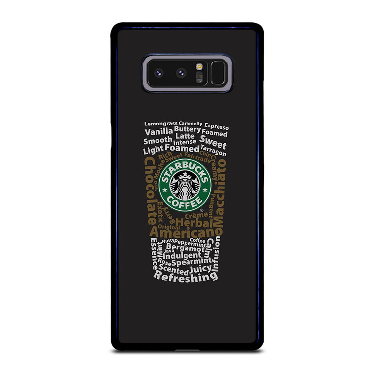 STARBUCKS COFFEE ART TYPOGRAPHY Samsung Galaxy Note 8 Case Cover