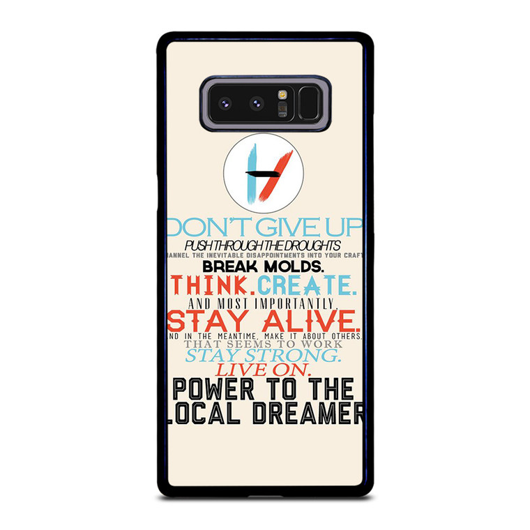 TWENTY ONE PILOTS TITLES Samsung Galaxy Note 8 Case Cover