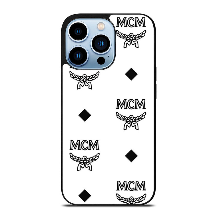 MCM WORLDWIDE LOGO WHITE iPhone Case Cover