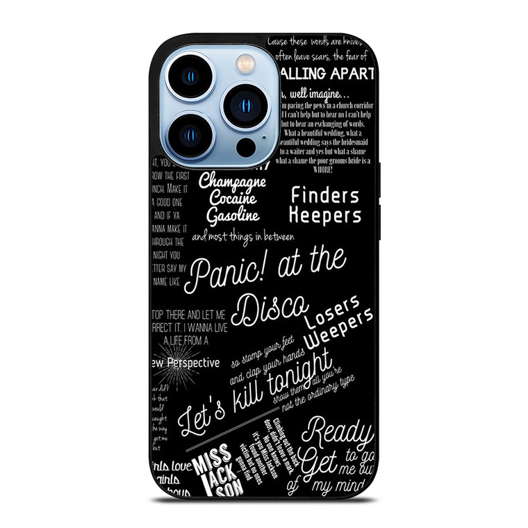 PANIC AT THE DISCO LYRIC iPhone Case Cover