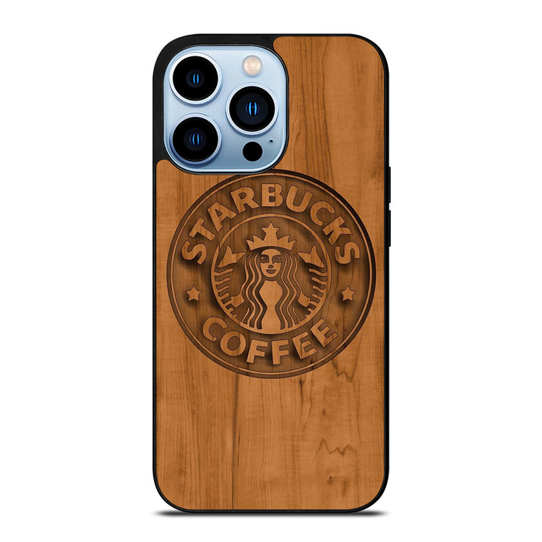 STARBUCKS COFFEE WOODEN LOGO iPhone Case Cover