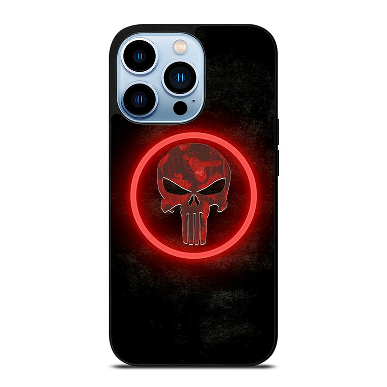 THE PUNISHER SKULL RED GLOW iPhone Case Cover