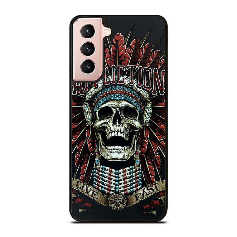 AFFLICTION SKULL INDIAN Samsung Galaxy Case Cover