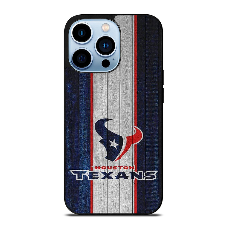 HOUSTON TEXANS WOODEN LOGO iPhone 13 Pro Max Case Cover