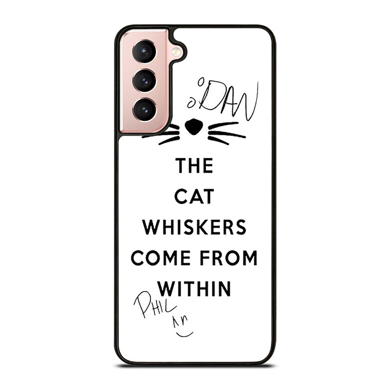 THE WHISKERS DAN AND PHIL Samsung Galaxy Case Cover