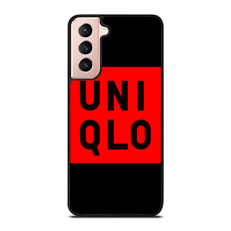 UNIQLO LOGO RED BLACK Samsung Galaxy Case Cover